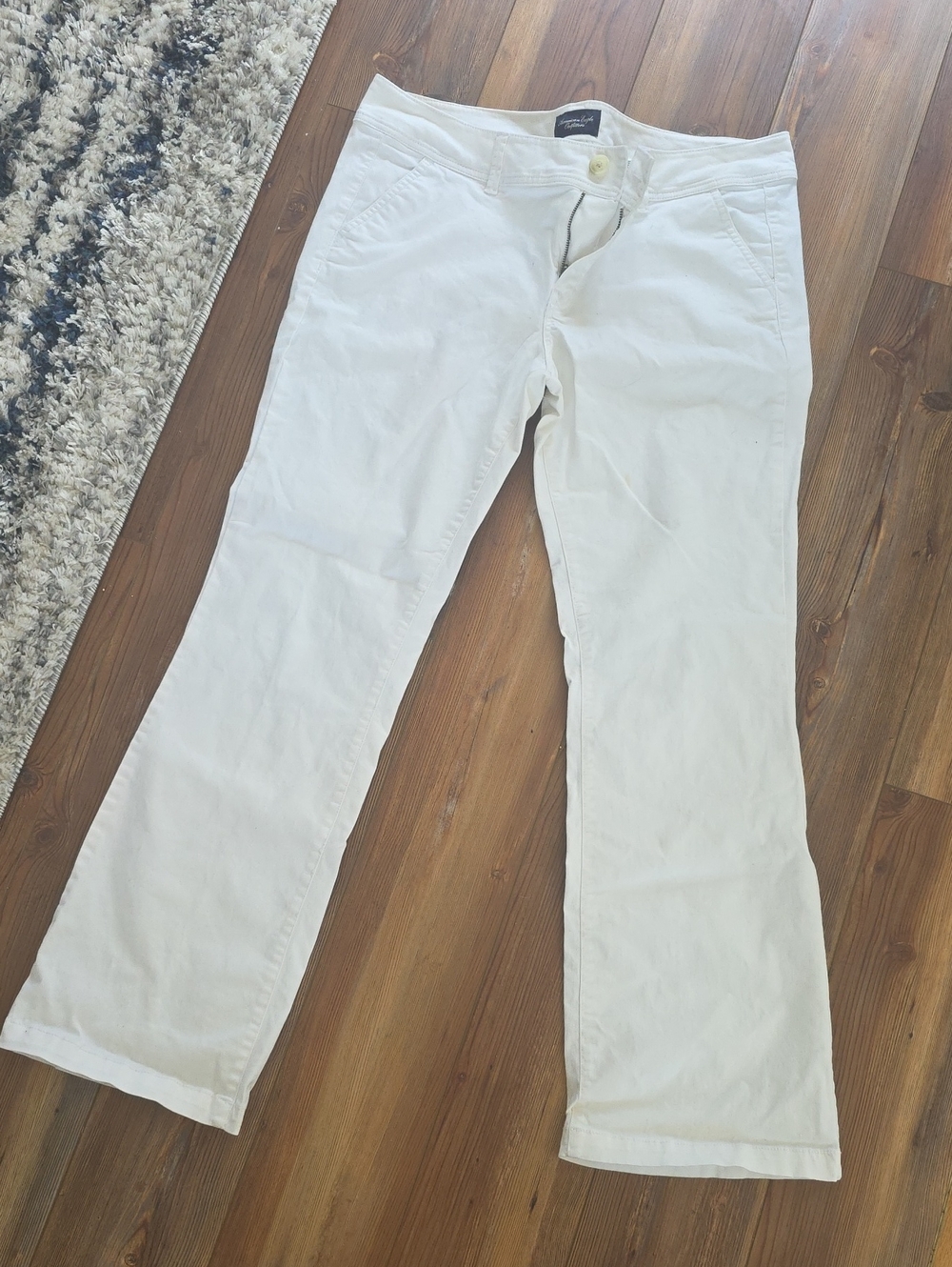 American Eagle Outfitters White Boot Cut Pants